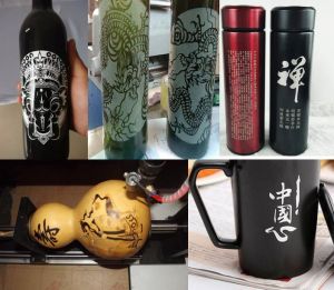 黄冈英山县酒瓶葫芦工艺品激光雕刻机